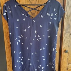 Navy blouse